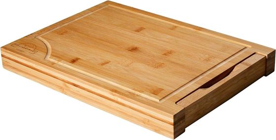 Plaque à découper en bambou à échelle numérique amovible pour une cuisine écologique efficace