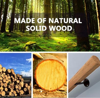 Manettes en bois intérieures de style design moderne Escalier antidérapant