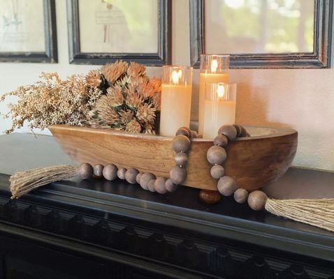 Logo personnalisé SET de bols ronds acceptables pour les bols décoratifs rustiques bruns de ferme