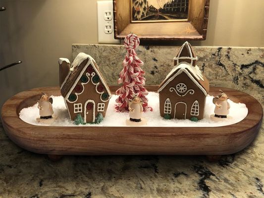 Logo personnalisé SET de bols ronds acceptables pour les bols décoratifs rustiques bruns de ferme