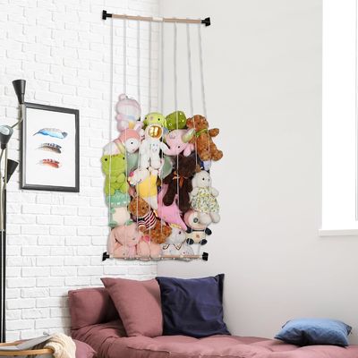 Étagère de stockage en bois pour animaux en peluche Design simple Taille sur mesure Bois écologique