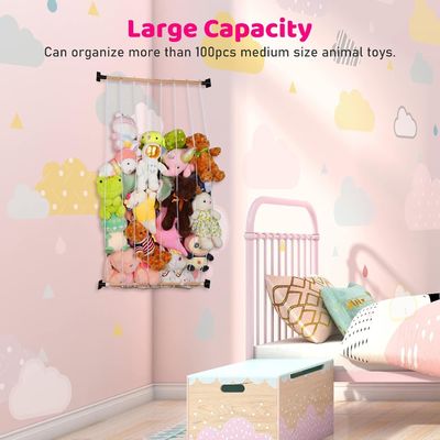 Étagère de stockage en bois pour animaux en peluche Design simple Taille sur mesure Bois écologique