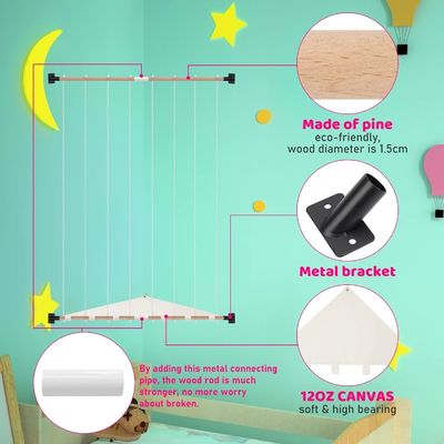 Étagère de stockage en bois pour animaux en peluche Design simple Taille sur mesure Bois écologique