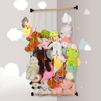 Étagère de stockage en bois pour animaux en peluche Design simple Taille sur mesure Bois écologique