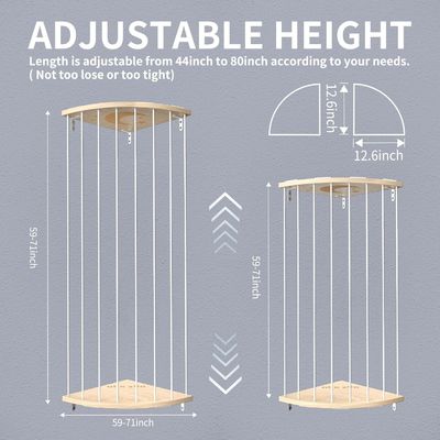 Salle de séjour Taille personnalisée Zoo Modèle étagère de stockage d'animaux farci avec cage d'organisateur en bois