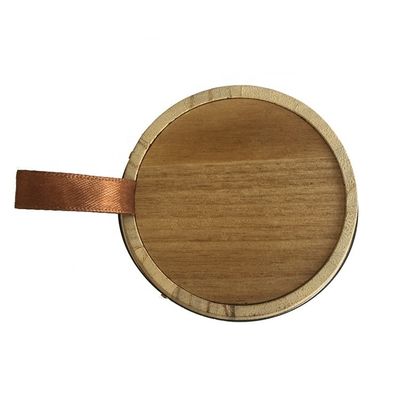 Baril en bois sur mesure pour le thé de grains de café couleur naturelle Tailles différentes Paulownia chêne