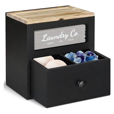 Organisateur de maison industriel personnalisé OEM séchoir en bois massif porte-feuille poubelles de linge boîte de rangement conteneur