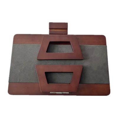 Plateaux de rangement Design moderne Sofa de bambou Plateau de canapé en bois Table à bras