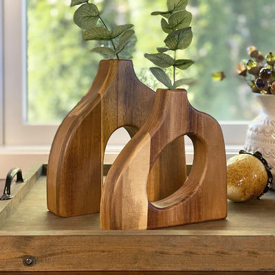 Anniversary Occasion Pine Wood Plant Stand Flower Stand à plusieurs niveaux pour le jardin intérieur