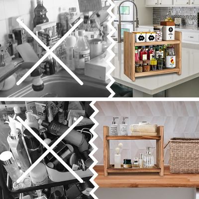 Gardez vos épices pratiques et organisées avec ce porte-épices en bois