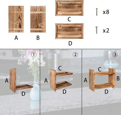 Gardez vos épices pratiques et organisées avec ce porte-épices en bois