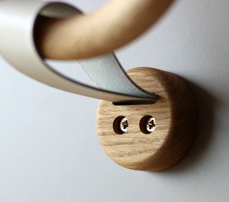 Rings de porte-serviettes en bois écologique pour la décoration de salle de bain