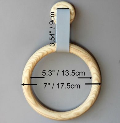 Rings de porte-serviettes en bois écologique pour la décoration de salle de bain