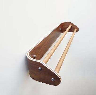 Barre à serviettes en bois double sur mesure Porte-serviettes de bain moderne avec étagère en bois montée sur le mur