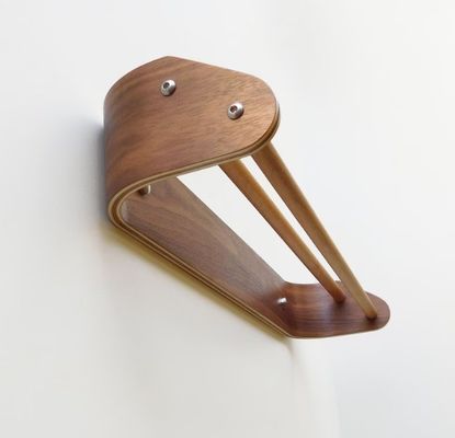 Barre à serviettes en bois double sur mesure Porte-serviettes de bain moderne avec étagère en bois montée sur le mur