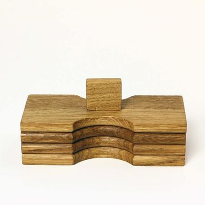 Bouteille d'épices personnalisée avec une boîte d'emballage d'épices en bois de haute capacité