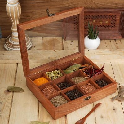 Boîte de rangement de cadeaux en bois acceptable avec couvercle coulissant et artisanale