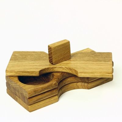 Bouteille d'épices personnalisée avec une boîte d'emballage d'épices en bois de haute capacité