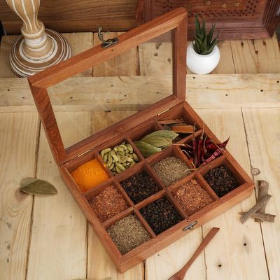 Boîte de rangement de cadeaux en bois acceptable avec couvercle coulissant et artisanale