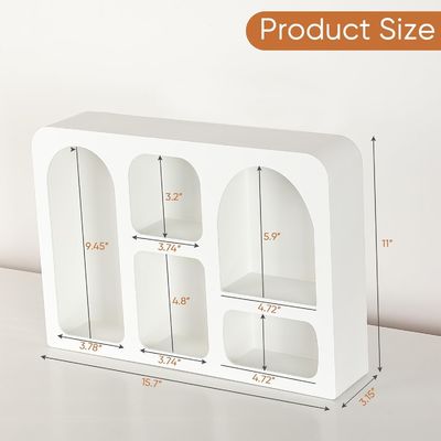 Décoration murale de style moderne nordique Boho Logo personnalisé Étagère flottante avec rangement