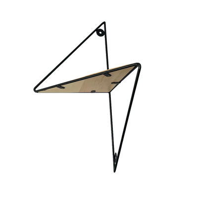 Étagère d'affichage de coin de mur en bois métallique multifonctionnel pour le stockage à domicile