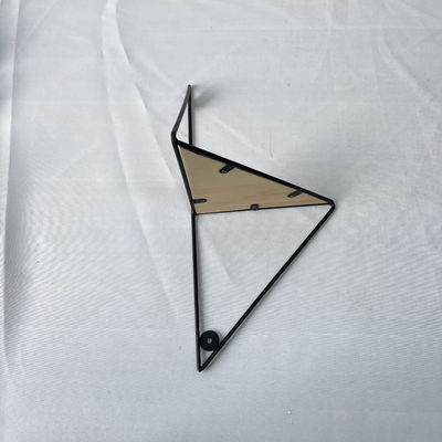 Étagère d'affichage de coin de mur en bois métallique multifonctionnel pour le stockage à domicile