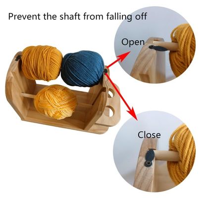 Porteur à double rotation pour le tricot à crochet distributeur à billes de fil à main