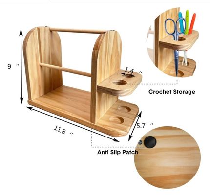 Porteur à double rotation pour le tricot à crochet distributeur à billes de fil à main