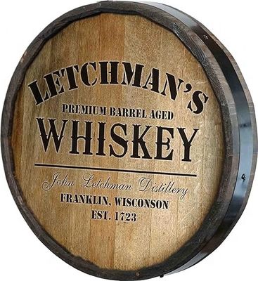 Laque Impression Manipulation de fûts en bois Décoration murale Panneau à barres pour le vin et la bière