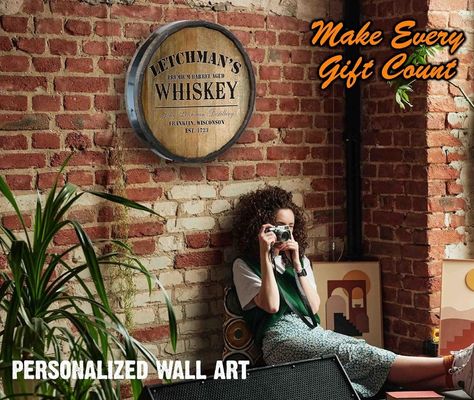 Laque Impression Manipulation de fûts en bois Décoration murale Panneau à barres pour le vin et la bière