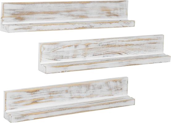 Montage murale en bois massif blanc lavé défi porte-monnaie artisanat en bois à trois couches