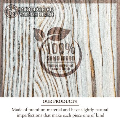 Montage murale en bois massif blanc lavé défi porte-monnaie artisanat en bois à trois couches