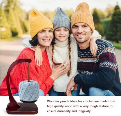 Mécanisme de rotation magnétique en métal, filateur de fils en bois pour le tricot et le crochet