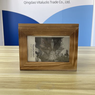 Boîte de stockage de cadre photo en bois en 21x21x17cm Taille avec option de couleur personnalisable