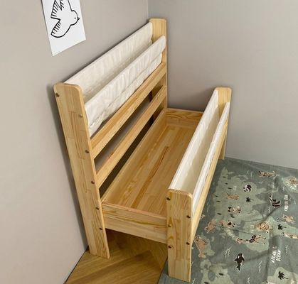Étagère en bois Montessori Fonction de rangement caché et d'économie d'espace pour les tout-petits