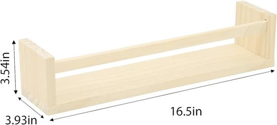 Étagères flottantes en bois massif pour rangement murale et organisateur de chambre pour enfants