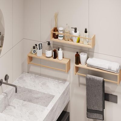 Étagères flottantes en bois massif pour rangement murale et organisateur de chambre pour enfants