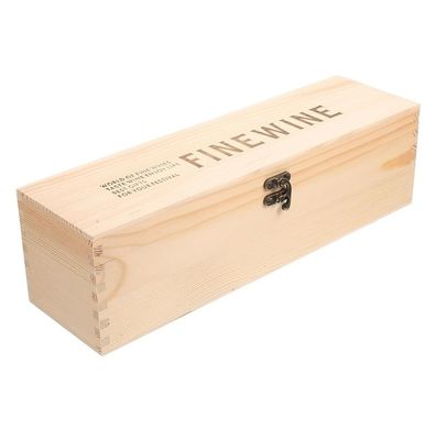 Boîte cadeau de vin en bois unique en bois massif pour autres objets de cadeau