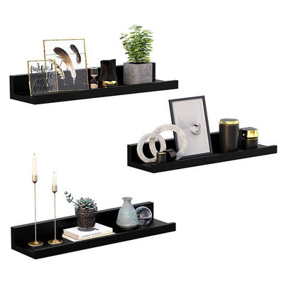 Étagère flottante en bois composite blanc montée sur le mur Étagères de rangement pour le salon