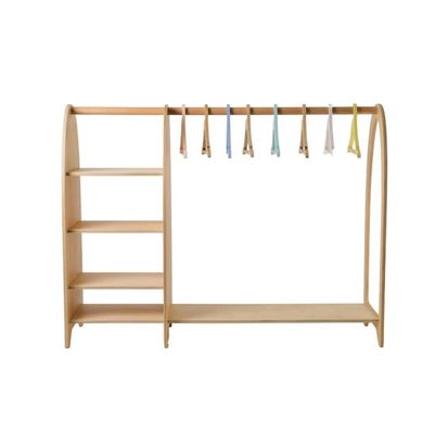 Accueil Meubles Montessori Enfants Garde-robe avec miroir et grande quantité