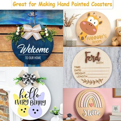 Mode personnalisée en bois interchangeable signe de bienvenue Décoration de la maison Artisanat ancien