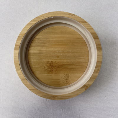 Couvercle en bois 10,9x2,4 cm pour boîtes de verre alimentaire dans votre choix de couleur normale ou personnalisée