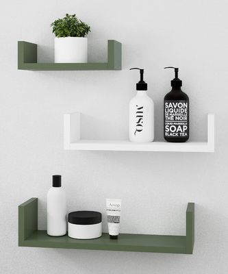 Cage pour animaux de compagnie rangement mural organisateur étagère de livres Ensemble de 3 étagères flottantes en bois pour le stockage