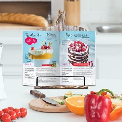 Étagère de lecture en bois Étagère de bureau Calendrier avec cadre en bois massif et échantillonnage gratuit