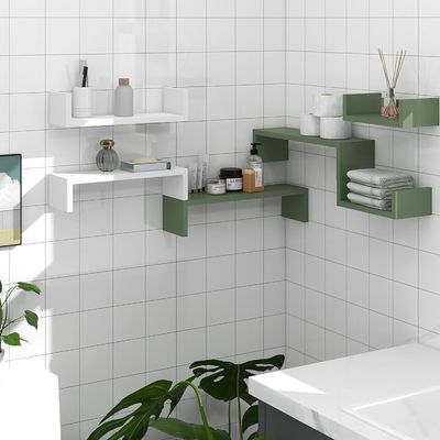 Cage pour animaux de compagnie rangement mural organisateur étagère de livres Ensemble de 3 étagères flottantes en bois pour le stockage