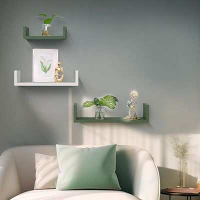 Cage pour animaux de compagnie rangement mural organisateur étagère de livres Ensemble de 3 étagères flottantes en bois pour le stockage