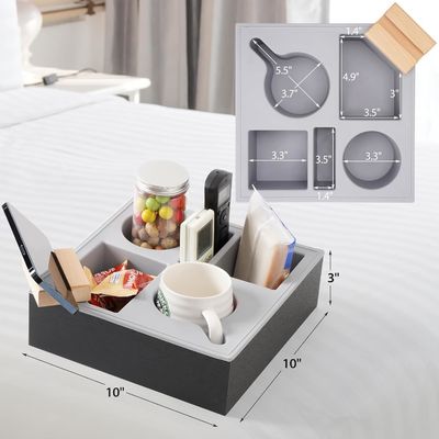 Couch en silicone en bois Caddy organisateur pour canapé imperméable voiture acceptant la commande personnalisée