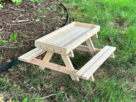 Alimentateur pour animaux de compagnie Mini Table de pique-nique Alimentateur pour poulets pour petits animaux