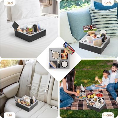 Couch en silicone en bois Caddy organisateur pour canapé imperméable voiture acceptant la commande personnalisée