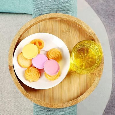 Canapé en bambou naturel personnalisé Table de côté Armrest pliable Clip-On Couch Tray pour OEM ODM